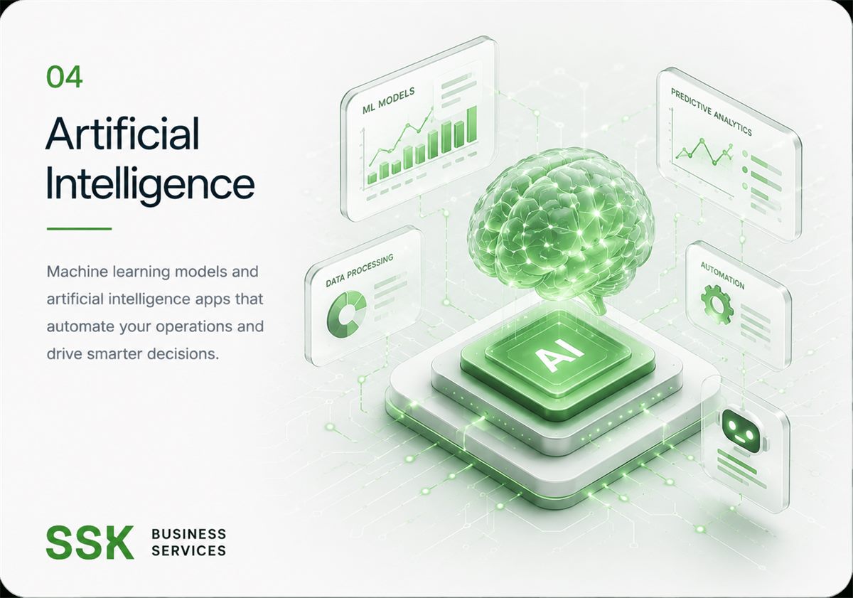 Artificial Intelligence capability overview from SSK Business Services