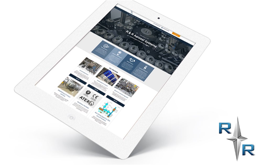 R+R Aerosol Systems — Web Development project delivered by SSK Business Services